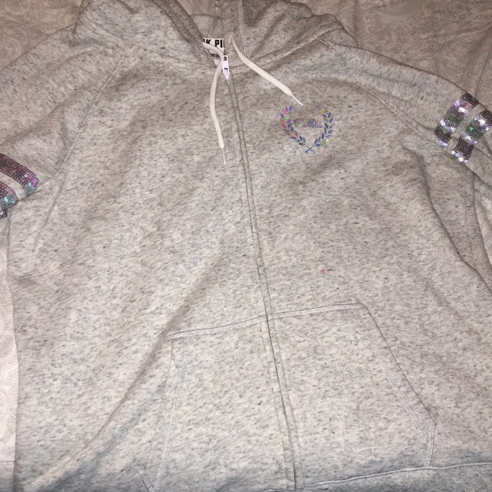 Gray PINK Victoria’s Secret Hoodie